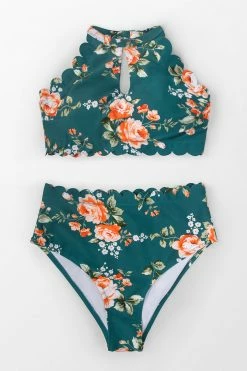 Top 10 🌟 Cupshe Teal Floral Scalloped 👙 Bikini 🔥 -Cupshe Online Shop 1 b9090103 15a1 458e ae9e dd45a95f7c5e