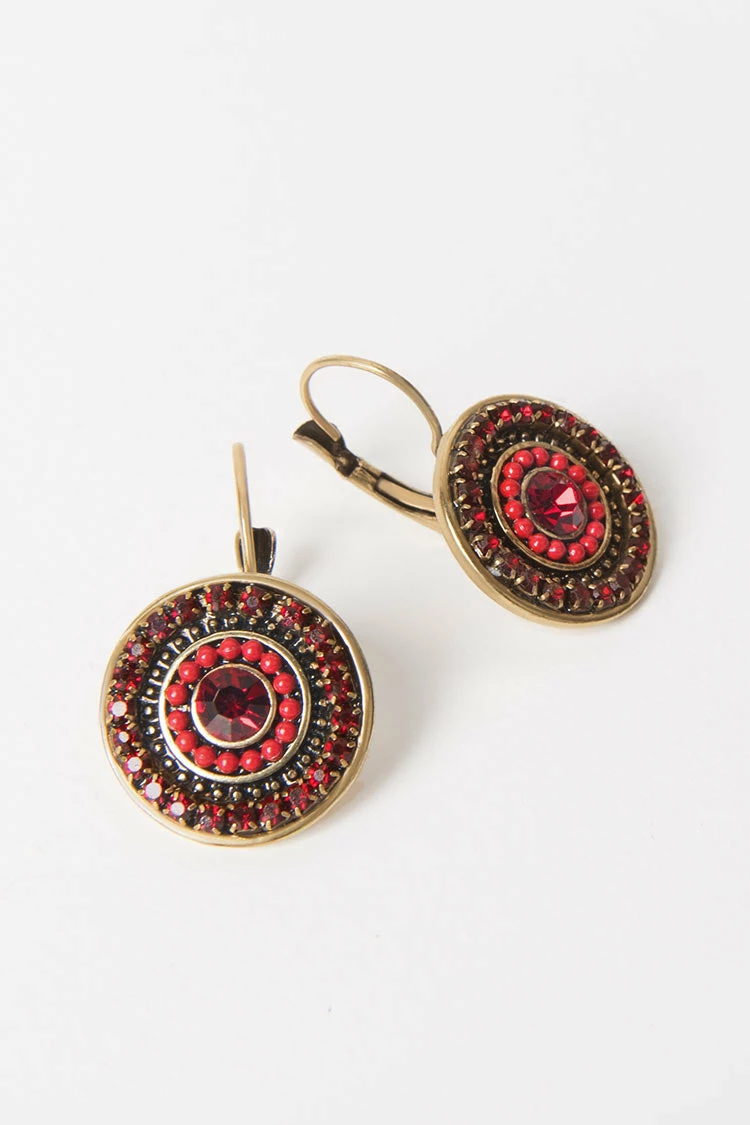 Hot Sale π€© Cupshe Gossip Red Boho Geometric Round Earrings π 1 Hot Sale π€© Cupshe Gossip Red Boho Geometric Round Earrings π