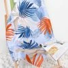 New 💯 Cupshe Beach House Leafy Beach Blanket 🤩