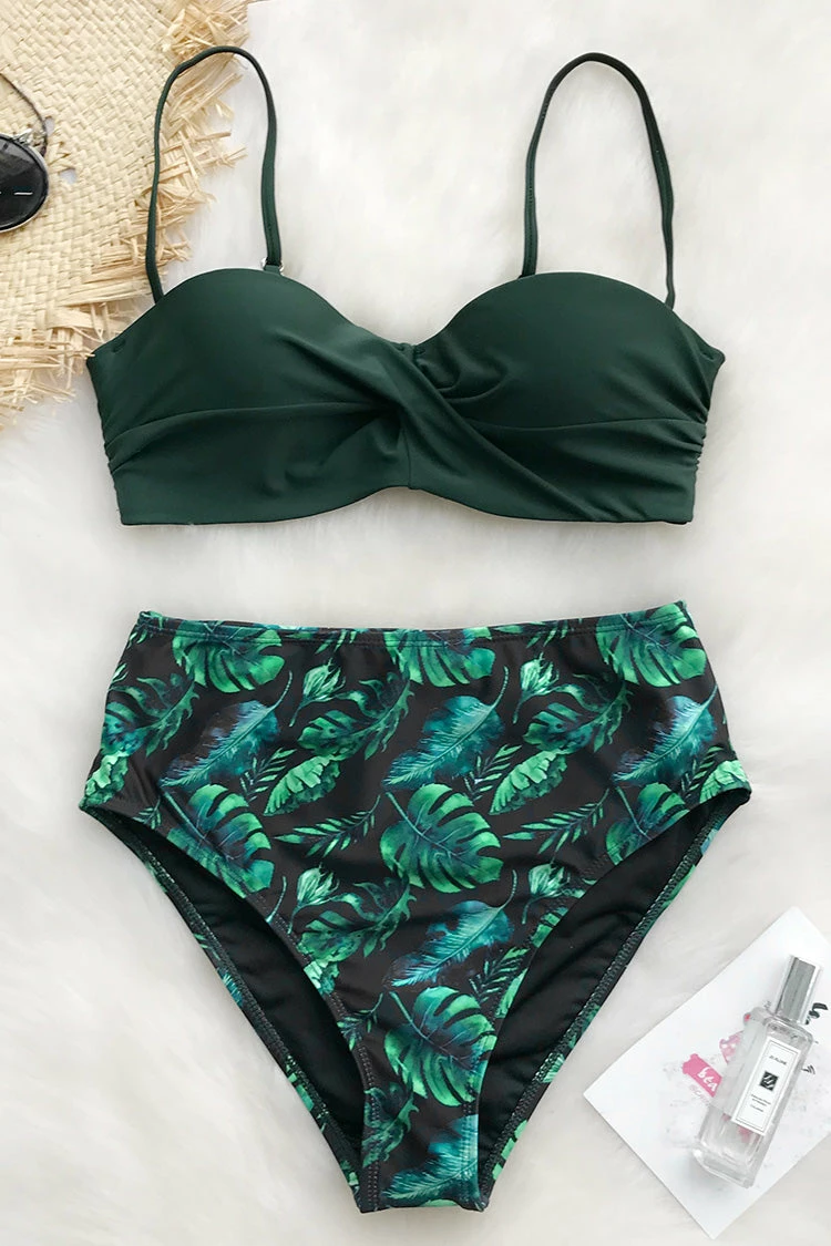 Flash Sale π Cupshe Full Of Green Print π Bikini Set β¨ 4 Flash Sale π Cupshe Full Of Green Print π Bikini Set β¨ - Image 4