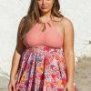 Promo 🌟 Cupshe Floral Cutout Plus Size Tankini 🔔
