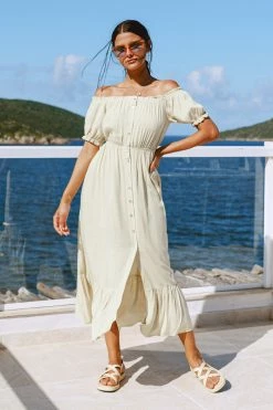 Cheapest ⌛ Cupshe Trisha Button Front Ruffle Hem 👗 Dress 👍