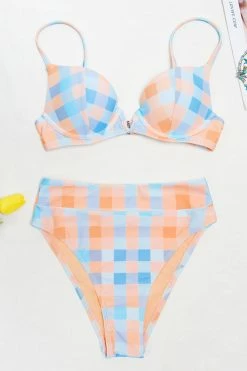 Hot Sale 😀 Cupshe Jaida Checkered V Wired Underwire 👙 Bikini ⌛ -Cupshe Online Shop 1 c91c75b5 91bb 47d3 8189 d9677c659f19