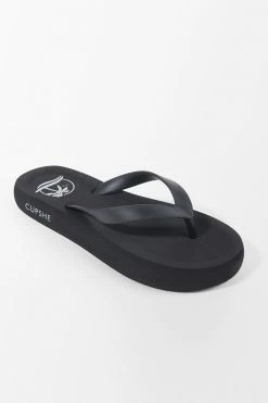 Best Sale 🎁 Cupshe Sand Bar Black Flip Flops ⭐