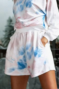 Buy 🧨 Cupshe Della Tie Dye Elastic Waisted Sweat Shorts ✨