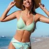 Deals ⭐ Cupshe Retro Dreaming Faux Wrap Bralette and Hipster 👙 Bikini Set ❤️