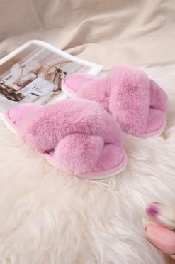 Wholesale ❤️ Cupshe Karter Pink Cross Strap Slippers 🔔
