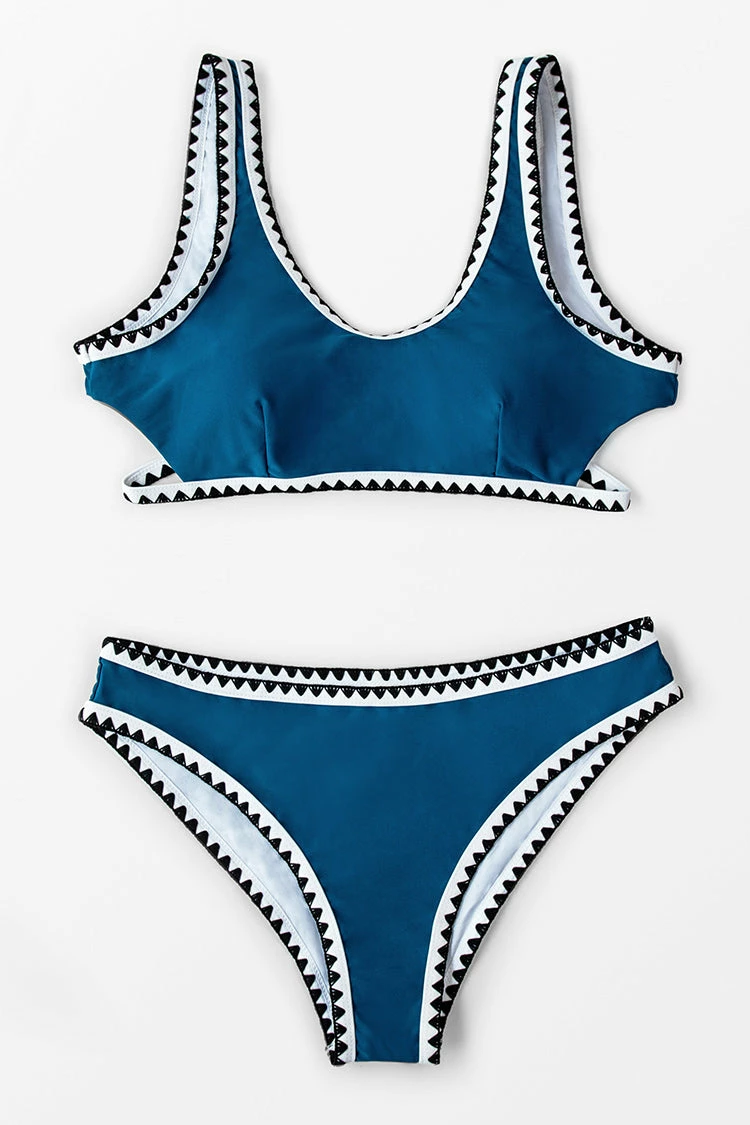 Cheap π€© Cupshe Sporty Blue and Black Crochet π Bikini π 3 Cheap π€© Cupshe Sporty Blue and Black Crochet π Bikini π - Image 3