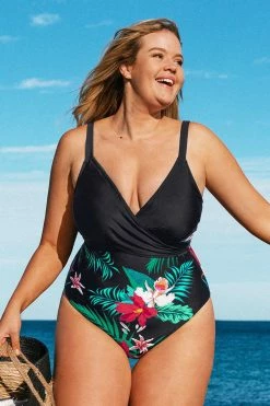 Best reviews of 💯 Cupshe Victoria Floral Wrap Plus One Piece 🩱 Swimsuit 🔔