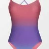 Budget 🌟 Cupshe Beachy Ombre Cross Back One Piece 🩱 Swimsuit 🎁