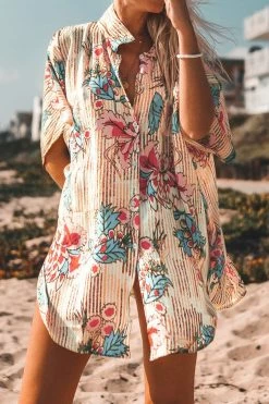 Best reviews of 🤩 Cupshe Floral Print Buttoned Cover Up 🎉