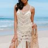 Discount 🔔 Cupshe Tyler Crochet Tassel Slip Cover Up 🎉