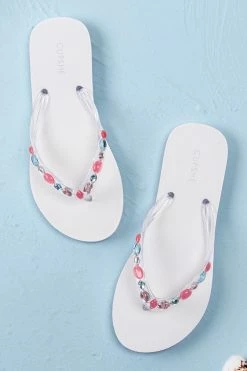Cheapest 🔥 Cupshe True Gem Beaded Flip Flops 👍