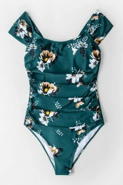 New 💯 Cupshe Shirred Floral One Piece 🩱 Swimsuit ⭐ -Cupshe Online Shop 1 df8fc131 ee32 4be0 912d 32fe47dd31b5