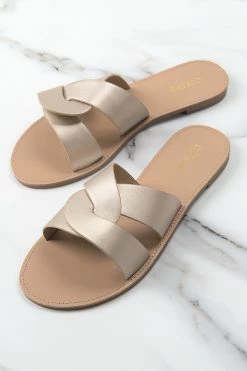 Best Sale ❤️ Cupshe Sunbeam Cross Strap Slide Sandals 🎉