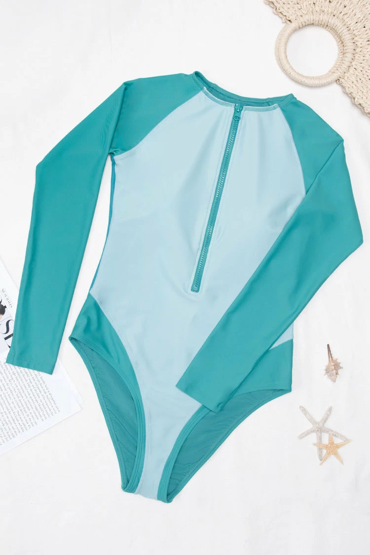 Budget ✔️ Cupshe Kaley Front Zip Long Sleeve One Piece 🩱 Swimsuit ⭐ 4 Budget ✔️ Cupshe Kaley Front Zip Long Sleeve One Piece 🩱 Swimsuit ⭐ - Image 4