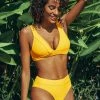 Cheapest 🎁 Cupshe Bright Yellow Wide Straps 👙 Bikini ⭐