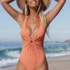 Brand new 🔥 Cupshe Ribbed Sunburst Rib O-Ring Front One Piece 🩱 Swimsuit 🎁