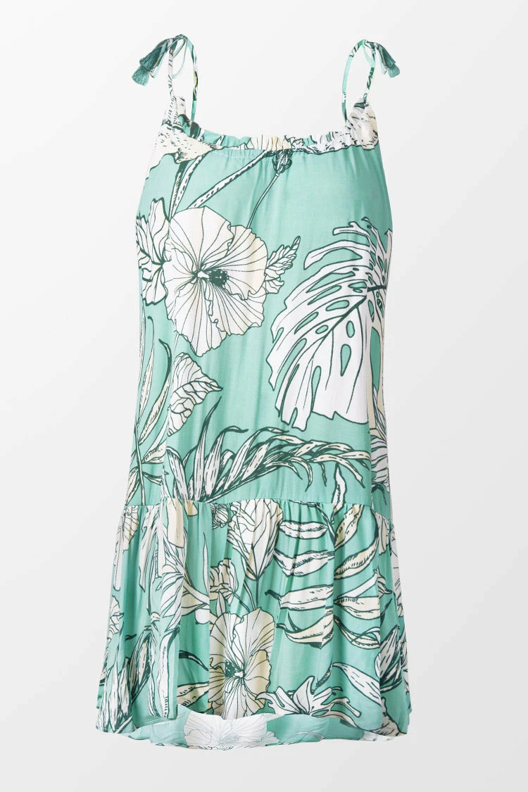 New βοΈ Cupshe Emmeline Leafy Ruffle Loose Waisted Drawstring Slip π Dress 𧨠1 New βοΈ Cupshe Emmeline Leafy Ruffle Loose Waisted Drawstring Slip π Dress π§¨