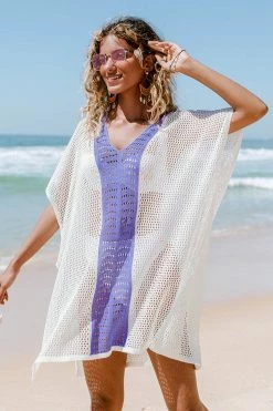 Best Pirce 🎉 Cupshe Ora Color Block Crochet Cover Up 💯