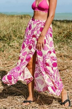 Top 10 ❤️ Cupshe Makenna Leafy Split Skirt 😀