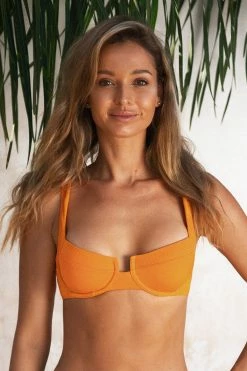 Best Pirce ⭐ Cupshe Caitlyn Textured Underwire 👙 Bikini Top ✔️