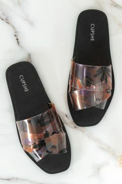 Deals β€οΈ Cupshe Weekender Tropical Cross Strap Slide Sandals π