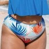 Brand new 👍 Cupshe Stacey Tropical Plants High Waist Plus Size 👙 Bikini Bottom ❤️