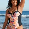 Coupon 🔥 Cupshe Blossom Floral Plus Size One Piece 🩱 Swimsuit 💯