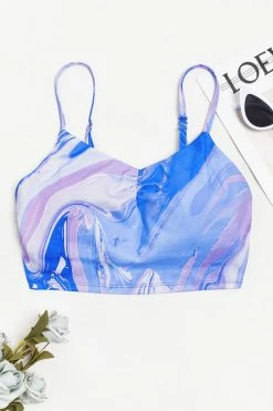 Discount 🌟 Cupshe Spring Fling U-neck Marble Ruched Sports Bra 😀 -Cupshe Online Shop 1 fb016ccc c41c 406d ac87 b4357cad3e1d