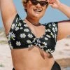 Wholesale ✨ Cupshe Lucia Ditsy Bunny Tie Short Sleeve Plus Size 👙 Bikini Top 🔔