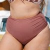 Best Sale ❤️ Cupshe Charmed Romance Shirring Plus Size 👙 Bikini Bottom 🤩