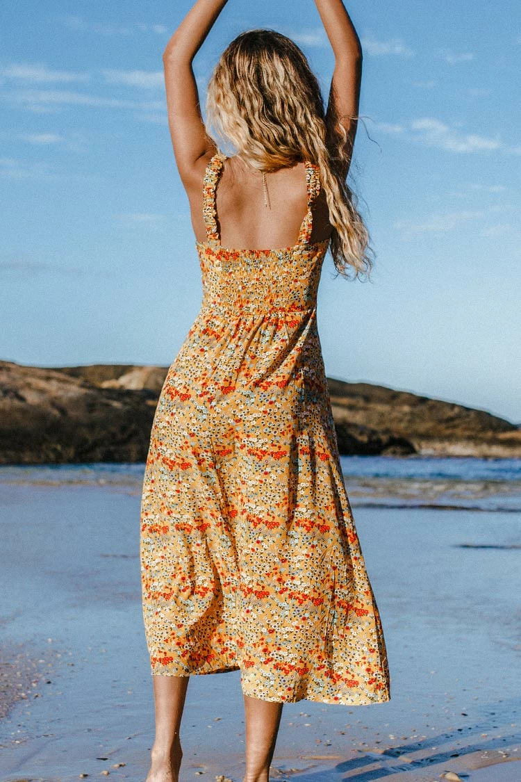 Cheapest 🧨 Cupshe Gloria Smocked Knotted Maxi 👗 Dress ❤️ 2 Cheapest 🧨 Cupshe Gloria Smocked Knotted Maxi 👗 Dress ❤️ - Image 2