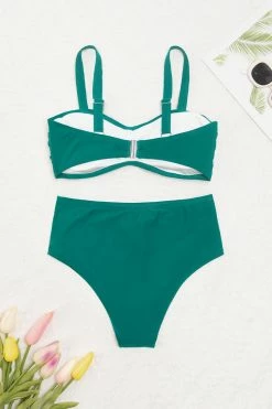 Best deal 🔔 Cupshe Emerald Crisscross Plus Size 👙 Bikini & High Waist Bottom Set 😀 -Cupshe Online Shop 2 07041cce 97ef 4bc5 b2e9 3ff26ad72353