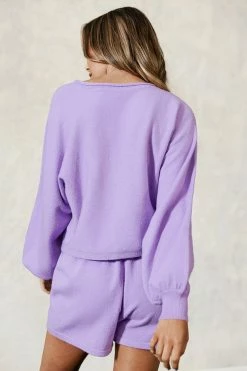 Best Pirce 😀 Cupshe Daisie Purple Top And Drawstring Shorts Set 😀 -Cupshe Online Shop 2 0fbd2cc4 f726 4604 9dbd 2eff8eb11bd1