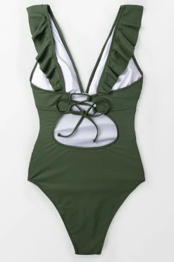 Wholesale 🧨 Cupshe Moss Green Ruffle One Piece 🩱 Swimsuit 😀 -Cupshe Online Shop 2 11ac36cd c76b 4e7e a103 37a6c042abb4