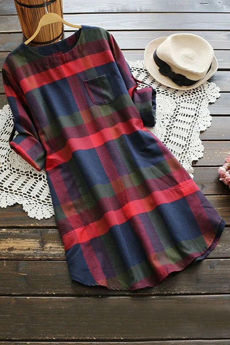 Cheap π― CUPSHE Lady Leisure Plaid π Dress π 1 Cheap π― CUPSHE Lady Leisure Plaid π Dress π