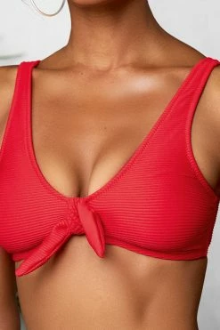 Best Pirce ❤️ Cupshe Ribbed Red Bowknot 👙 Bikini ✔️ -Cupshe Online Shop 2 13589de6 8c00 4c01 b524 728d68f15fb6