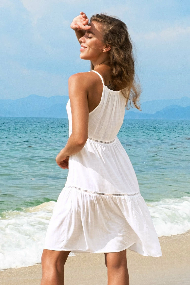 Cheap β€οΈ Cupshe Marley White High Neck π Dress π― 2 Cheap β€οΈ Cupshe Marley White High Neck π Dress π― - Image 2