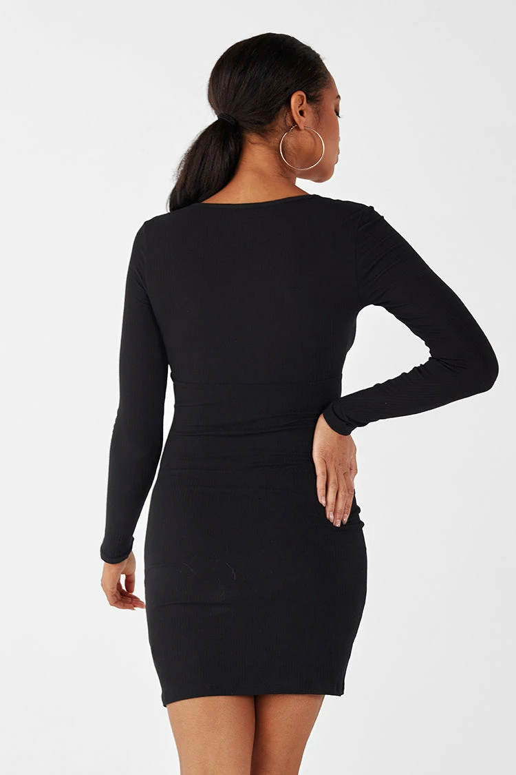 Best Sale π Cupshe Theresa Black Tie Front Halter π Dress π 2 Best Sale π Cupshe Theresa Black Tie Front Halter π Dress π - Image 2