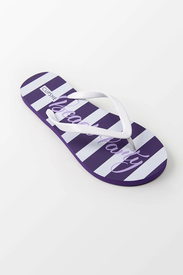 Buy π Cupshe Long Island Striped Flip Flops π 2 Buy π Cupshe Long Island Striped Flip Flops π - Image 2