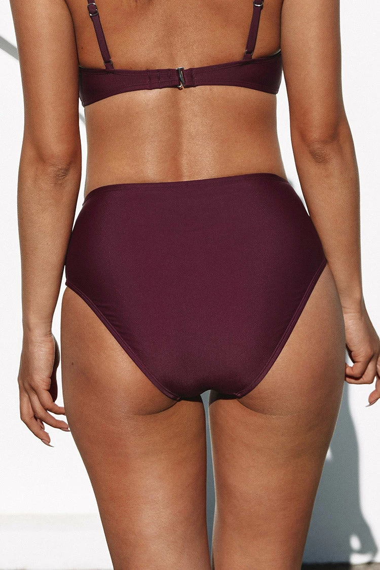 Best Pirce 🎁 Cupshe Shangrila Solids Folded High Waist 👙 Bikini Bottom ✔️ 2 Best Pirce 🎁 Cupshe Shangrila Solids Folded High Waist 👙 Bikini Bottom ✔️ - Image 2