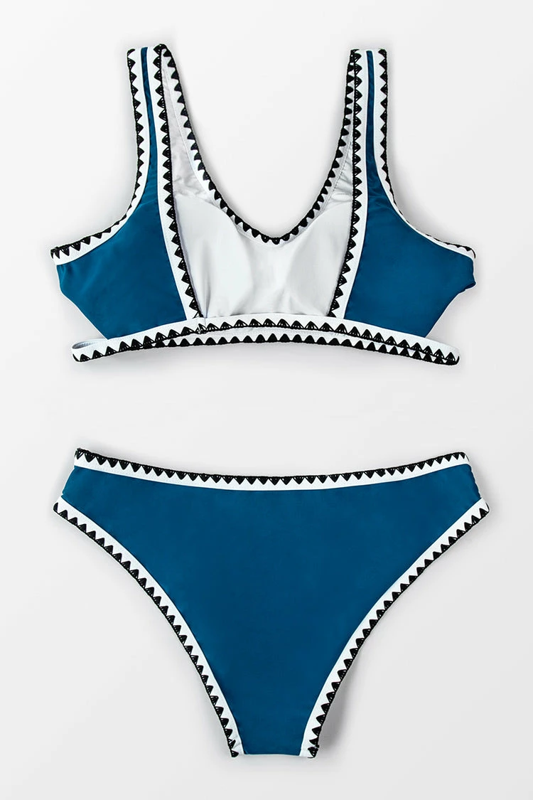 Cheap π€© Cupshe Sporty Blue and Black Crochet π Bikini π 4 Cheap π€© Cupshe Sporty Blue and Black Crochet π Bikini π - Image 4
