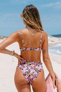 Discount ⭐ Cupshe Caitlynn Floral V-neck High Waisted Frill 👙 Bikini 🛒 -Cupshe Online Shop 2 237c0691 92c8 48cd 90fb 4546199da133