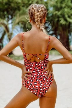 Best deal ❤️ Cupshe Red Leopard Print One Piece 🩱 Swimsuit ✔️ -Cupshe Online Shop 2 33b5b7f8 3f4a 4ba5 b963 0085dc3991d8