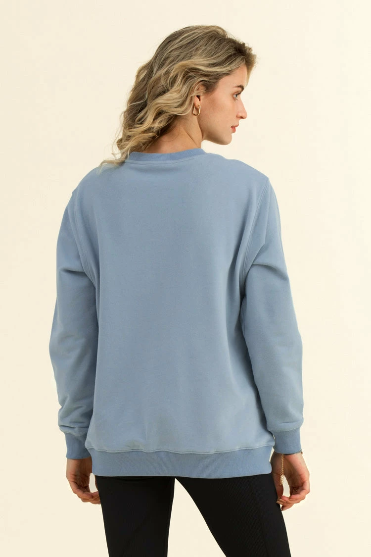 Brand new 𧨠Cupshe Havana Blue Oversized Pullover Sweatshirt π 2 Brand new 𧨠Cupshe Havana Blue Oversized Pullover Sweatshirt π - Image 2