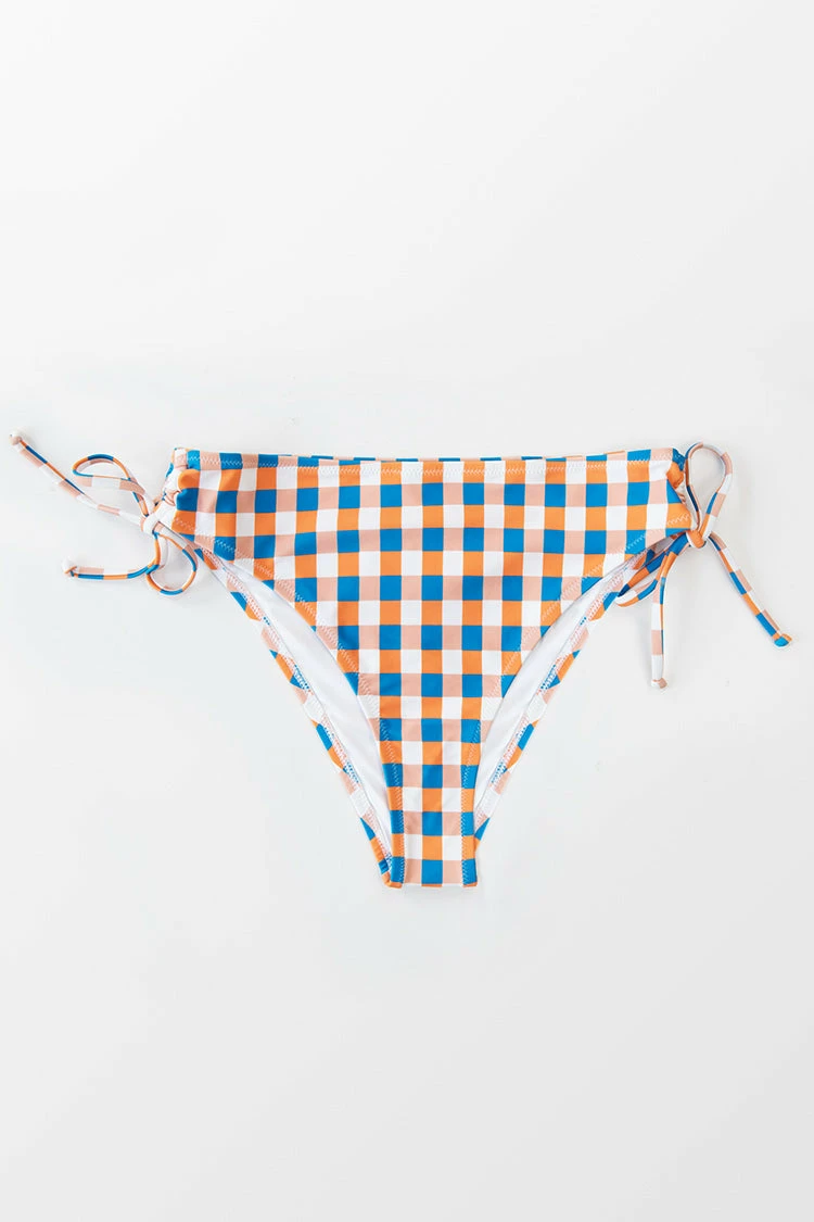 Budget π₯ Cupshe Tricolored Plaid Side Drawstring π Bikini Bottom β 3 Budget π₯ Cupshe Tricolored Plaid Side Drawstring π Bikini Bottom β - Image 3