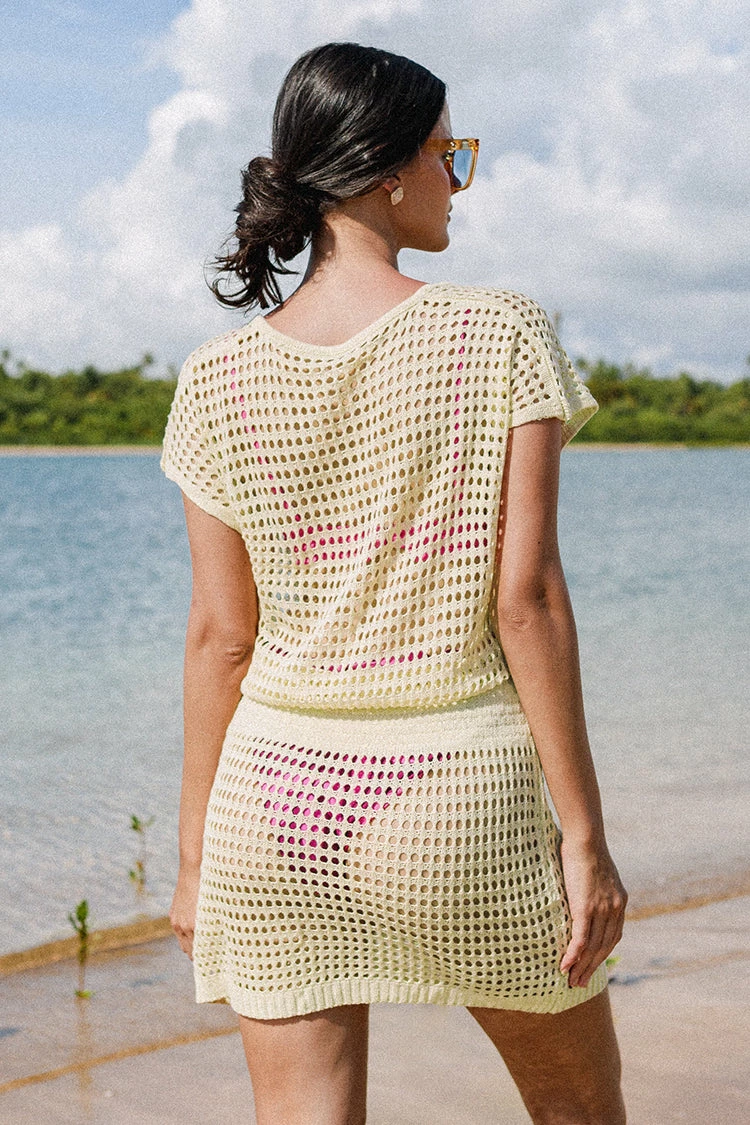 Cheap π Cupshe Sonora V-neck Elastic Waist Crochet Cover Up π 2 Cheap π Cupshe Sonora V-neck Elastic Waist Crochet Cover Up π - Image 2