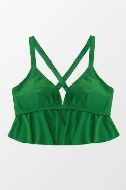 Buy 🎁 Cupshe Zoe Ruffle Crisscross Plus Size 👙 Bikini Top 🔔 -Cupshe Online Shop 2 5991658d 9dc1 4dcc ae0f 593d44703493