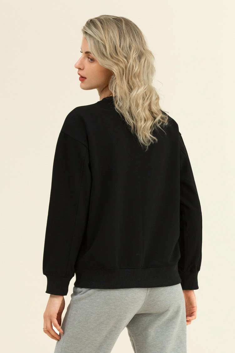 Best deal βοΈ Cupshe Hibernate Black Crewneck Sweatshirt π 2 Best deal βοΈ Cupshe Hibernate Black Crewneck Sweatshirt π - Image 2